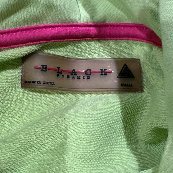 Black Pyramid Neon Cropped Hoodie Women’s Small - Picture 2 of 6